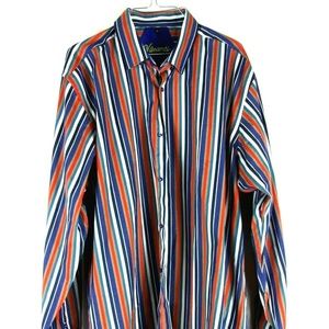 Visconti Mens Dress Shirt Size XL Multi Color